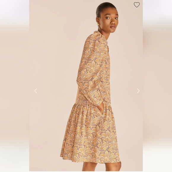 Rebecca Taylor Speckled Fluer Puff Sleeve Dress - Picture 2 of 11